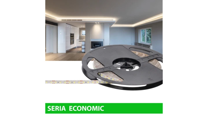 Taśma Economic IP63 12V 120led NW 4000-4500K SMD2835 (25)