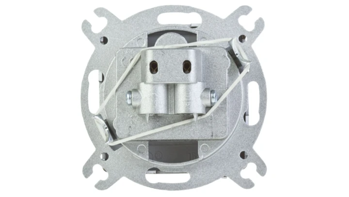 KARO Gniazdo antenowe RTV-SAT przelotowe czekoladowy metalik GPA-SSP/m/40