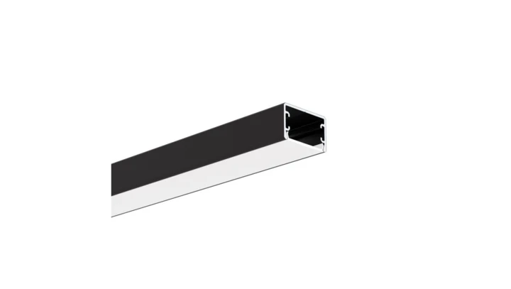 Profil Led GLAZA-LL 1m czarny anodowany KLUŚ ( bez osłony )