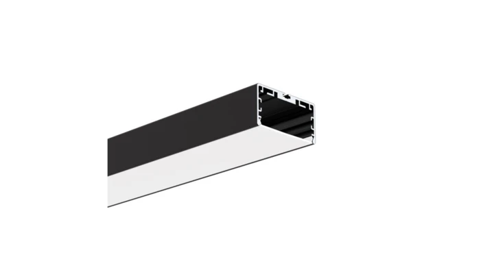 Profil Led LIPOD-50 3m czarny anodowany KLUŚ ( bez osłony )