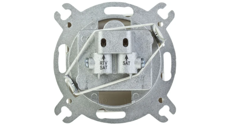 KARO Gniazdo antenowe RTV-SAT-SAT ecru perłowy GPA-S2S/m/42