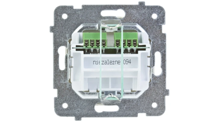 KARO Gniazdo telefoniczne podwójne RJ11 niezależne ecru perłowy GPT-2SN/m/42