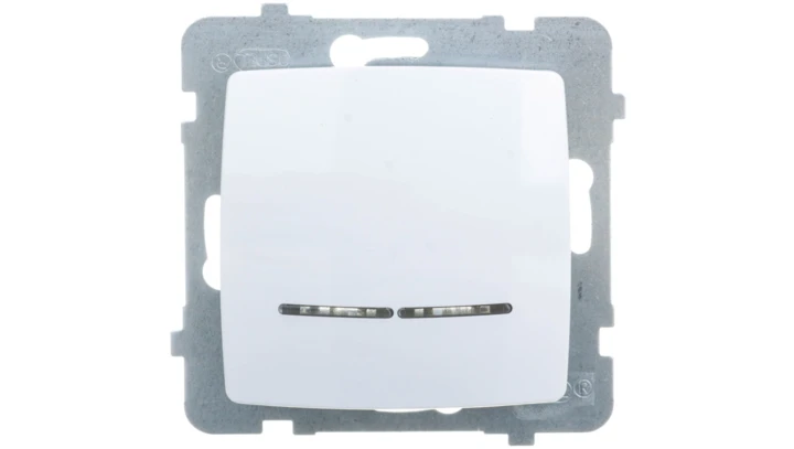 KARO Gniazdo pojedyncze z/u Schuko białe GP-1SS/m/00