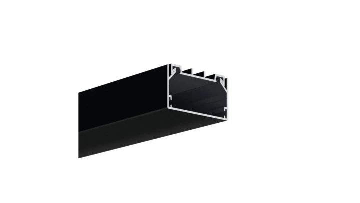 Profil Led BOX-M 1m czarny anodowany KLUŚ ( bez osłony )