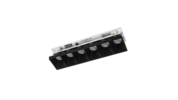 Optyka DOT-22 6xLED, CC 350mA, 6,2W, 4000K, 34deg, czarny lakier mat KLUŚ