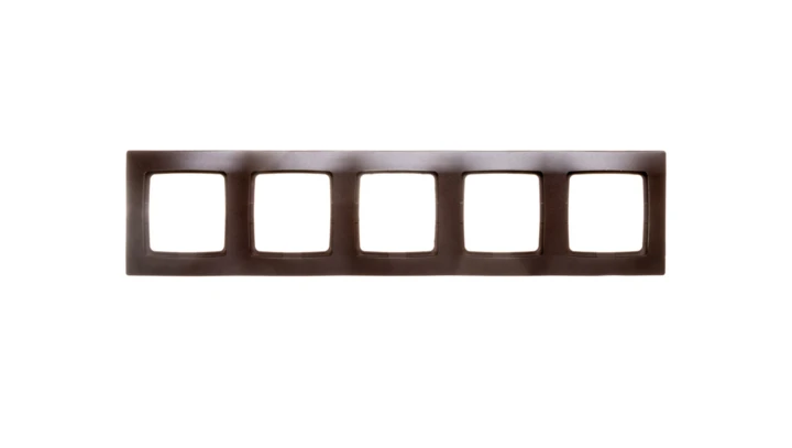 KARO Ramka pięciokrotna czekoladowy metalik R-5S/40