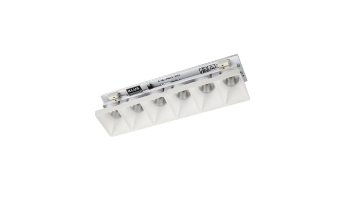 Optyka DOT-22 6xLED, CC 350mA, 6,2W, 4000K, 48deg, biały lakier mat KLUŚ
