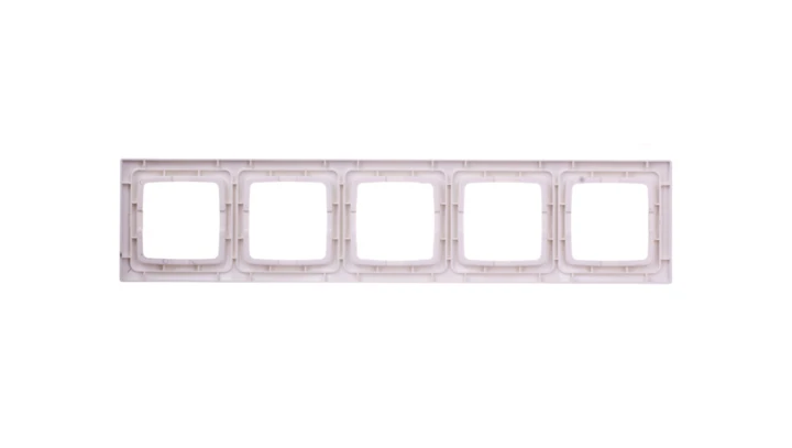KARO Ramka pięciokrotna do łączników IP44 ecru perłowy RH-5S/42