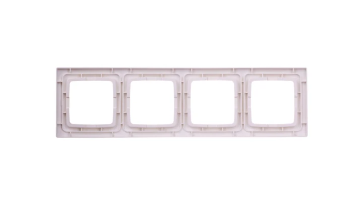 KARO Ramka poczwórna do łączników IP44 ecru perłowy RH-4S/42