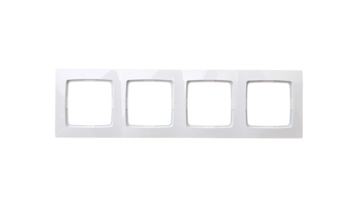 KARO Ramka poczwórna biała R-4S/00