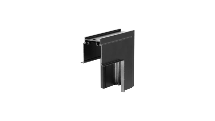 Łącznik podtynkowy L sufit-ściana Magnetic Slim czarny Light Prestige
