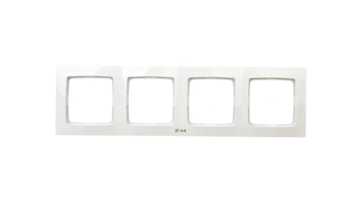 KARO Ramka poczwórna do łączników IP44 biała RH-4S/00