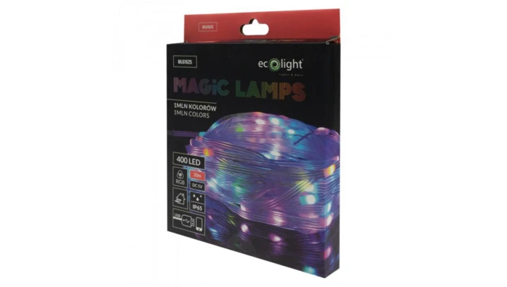 Magiczne lampki 600led 1mln kolorów 30m USB DC5V Aplikacja Bluetooth IP65 lampki choinkowe ML61626