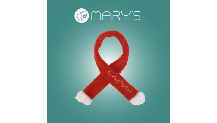 MARYS Szaliczek Mikołaja czerwony MW61420
