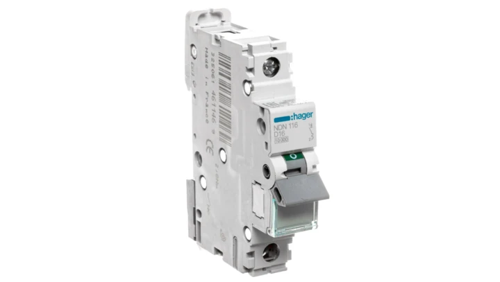 Wyłącznik nadprądowy 1P D 16A 10kA AC NDN116