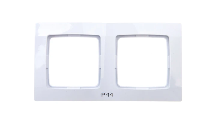KARO Ramka podwójna do łączników IP44 biała RH-2S/00