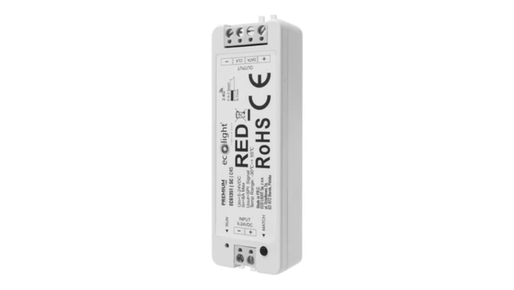 Sterownik LED cyfrowy DIGITAL IC RF RGB/RGBW SC 8A 5-24V DC IP20 ECO LIGHT EC61351