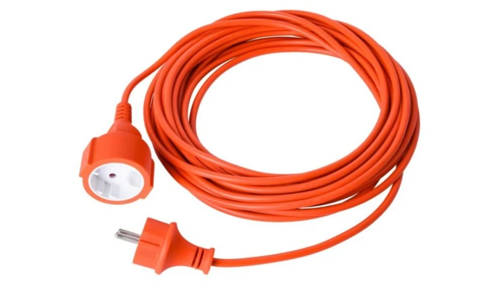 Przedłużacz uniwersalny 40m 2x1,5mm² 220-240V AC pomarańczowy bez uziemienia more. M20703