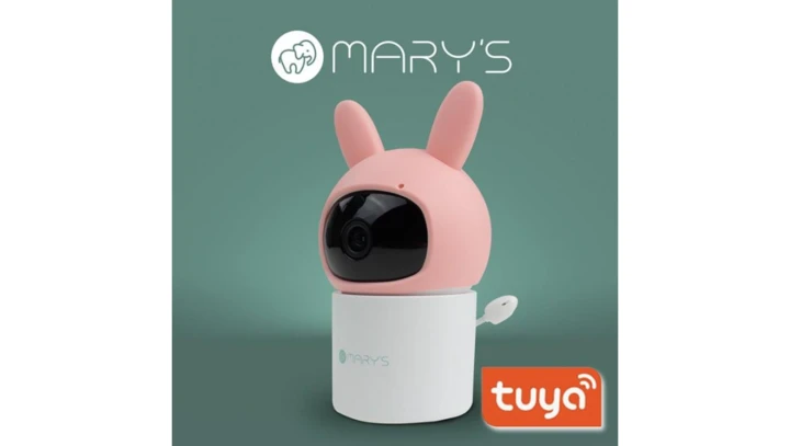 Obrotowa niania elektroniczna kamera Królik różowy WiFi TUYA MARYS MW61444