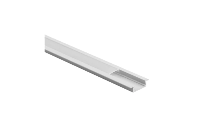 Profil P03 podtynkowy do taśm LED biały z kloszem mlecznym + zaślepki 6 szt. 3m EC61732 /10szt./