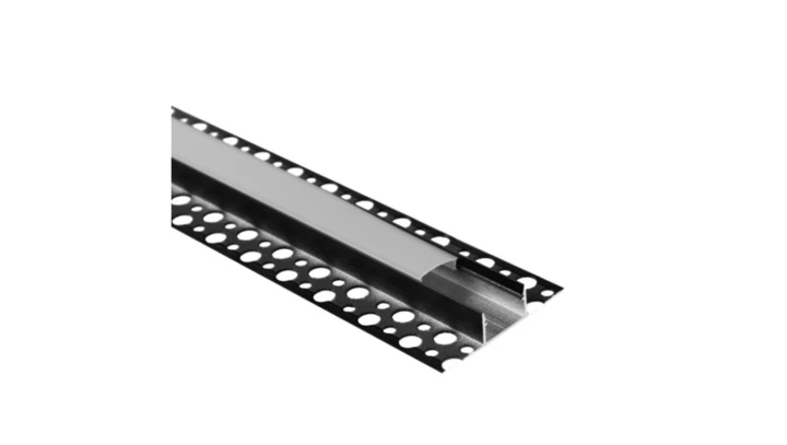 Profil GPP03 do płyt g-k pod płytkę czarny z kloszem mrożonym + zaślepki 6 szt. 3m EC61719 /10szt./