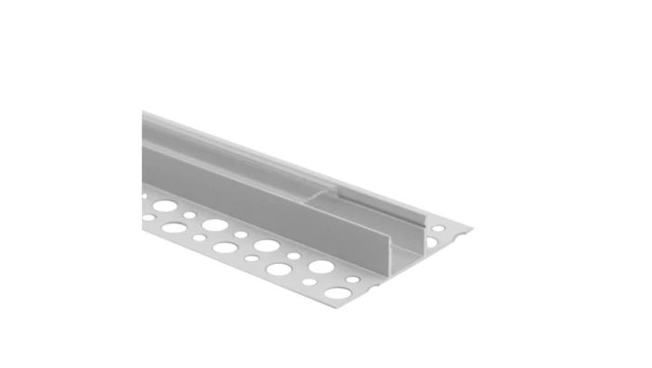 Profil GPP03 do płyt g-k pod płytkę biały z kloszem transparentnym + zaślepki 6 szt. 3m EC61721 /10szt./