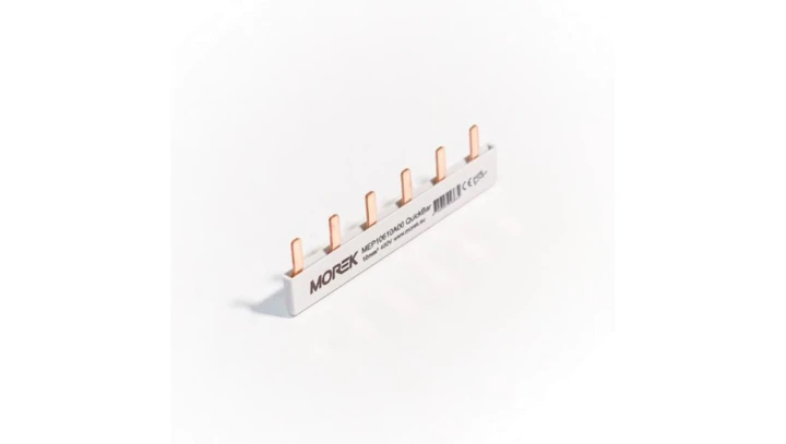 Szyna łączeniowa sztyftowa QuickBar, 1-polowa, przekrój 10mm², typ E, długość 6 modułów MEP10610A00