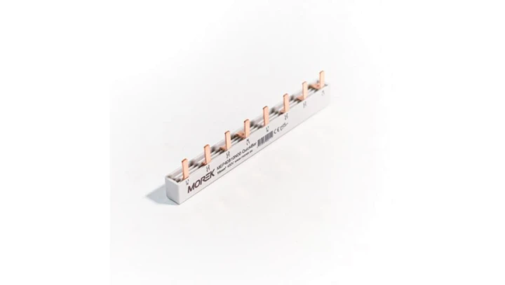 Szyna łączeniowa sztyftowa QuickBar, 4-polowa, przekrój 10mm², typ E, długość 8 modułów MEP40810N00