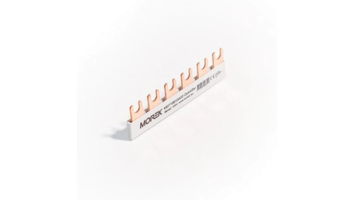 Szyna łączeniowa widełkowa QuickBar, 1-polowa, przekrój 10mm², typ E, długość 6 modułów MEF10610A00