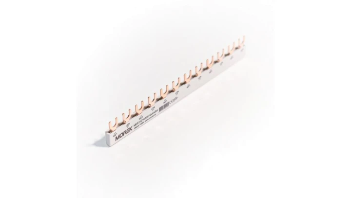 Szyna łączeniowa widełkowa QuickBar, 2-polowa, przekrój 10mm², typ E, długość 12 modułów MEF21210A00