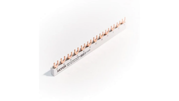 Szyna łączeniowa widełkowa QuickBar, 3-polowa, przekrój 10mm², typ E, długość 12 modułów MEF31210A00