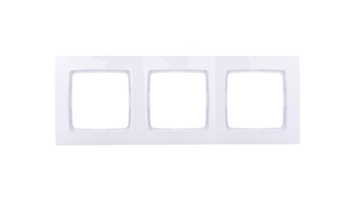 KARO Ramka potrójna biała R-3S/00
