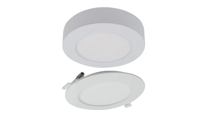 Oprawa sufitowa Downlight okrągły CCT natynk/podtynk 2w1 12W 1100lm zmienna barwa 3000/4000/6500K biały IP20 EC61080