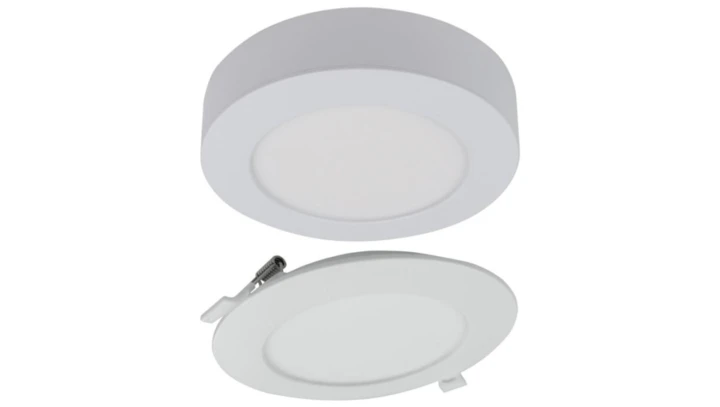 Oprawa sufitowa Downlight okrągły CCT natynk/podtynk 2w1 18W 1650lm zmienna barwa 3000/4000/6500K biały IP20 EC61081