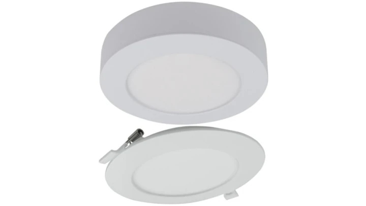 Oprawa sufitowa Downlight okrągły CCT natynk/podtynk 2w1 24W 2200lm zmienna barwa 3000/4000/6500K biały IP20 EC61082