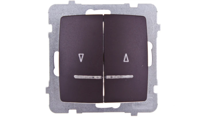 KARO Łącznik żaluzjowy z podświetleniem czekoladowy metalik ŁP-7SS/m/40