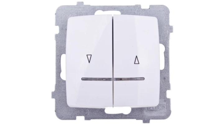 KARO Łącznik żaluzjowy z podświetleniem biały ŁP-7SS/m/00