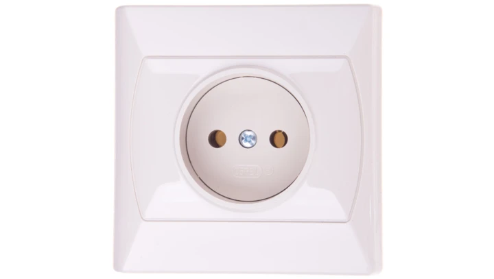 AKCENT Gniazdo pojedyncze b/u beżowe GP-1A/01