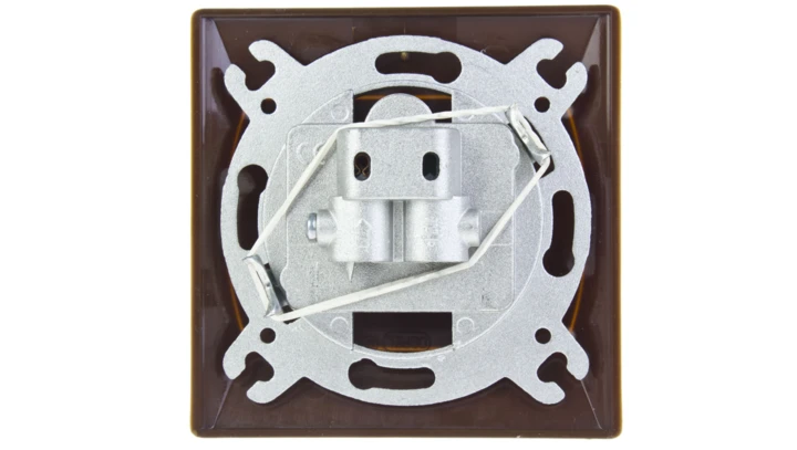 AKCENT Gniazdo antenowe RTV-SAT końcowe brązowe GPA-AS/24