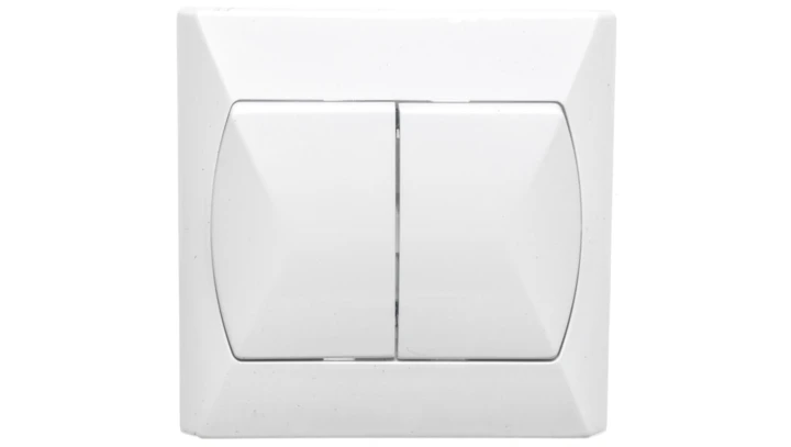 AKCENT Łącznik schodowy podwójny biały ŁP-10A/00