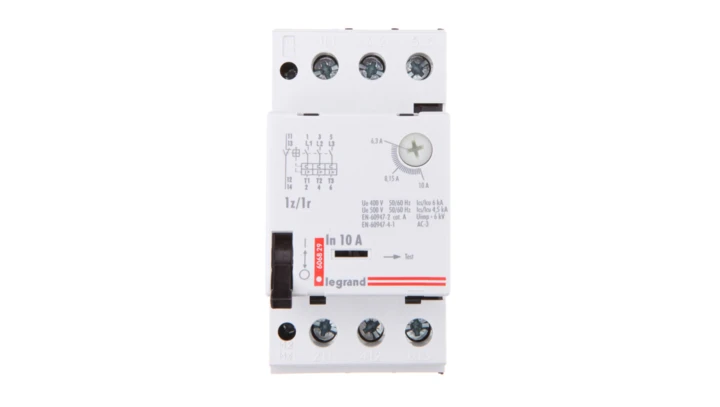 Wyłącznik silnikowy 3P 4kW 6,3-10A M 250 1R/1Z 10 606829