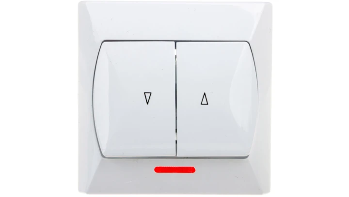 AKCENT Łącznik żaluzjowy z podświetleniem biały ŁP-7AS/00