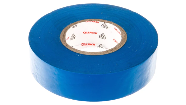 Taśma izolacyjna PVC, 128 0.15-19-25 niebieska, 145798