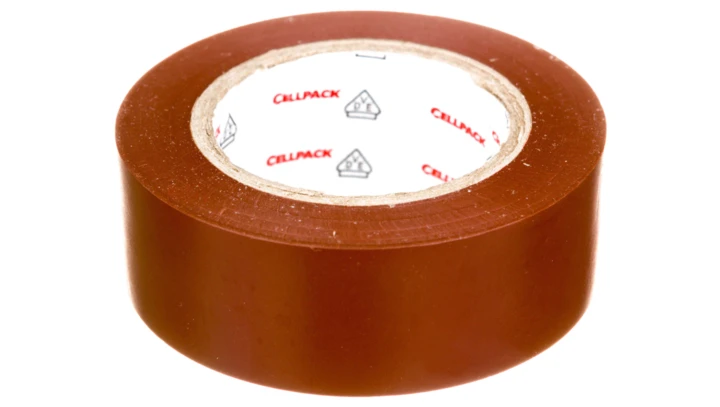 Taśma izolacyjna PVC, 128 0.15-19-10 brązowa, 145817