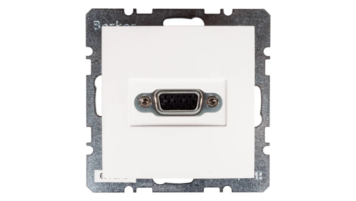 Berker/B.Kwadrat Gniazdo VGA śnieżnobiałe 3315408989