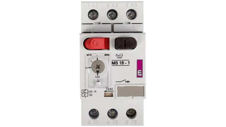 Wyłącznik silnikowy 3P 0,25kW 0,63-1A MS18 004600344