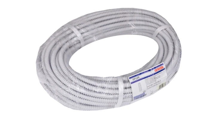 Rura karbowana 8mm szara 320N DF 8G DX30008 /30m/