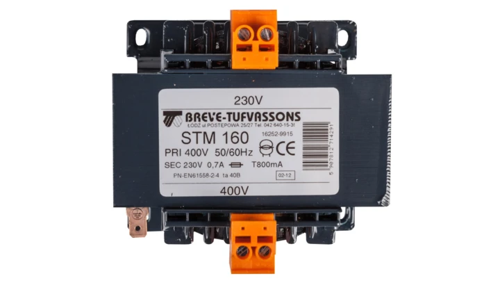 Transformator 1-fazowy separacyjny STM 160 400/230V 0,7A, Ta 40, 16252-9915