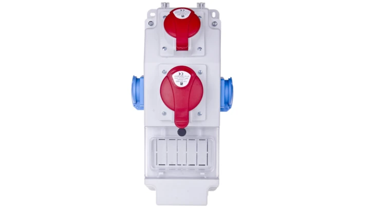 Rozdzielnica budowlana 5P/32A 5P/16A 2x2P+Z 5 modułów ROS 5X-15