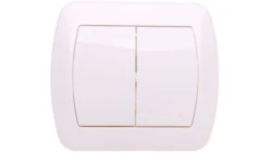 Simon Akord Łącznik schodowy podwójny z podświetleniem biały AW6/2L/11